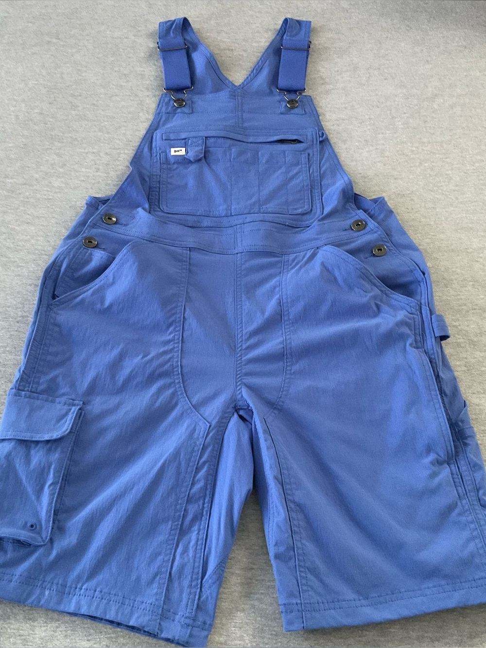 Duluth Overalls Shorts XS (fits like a small) Heirloom Gardening Blue